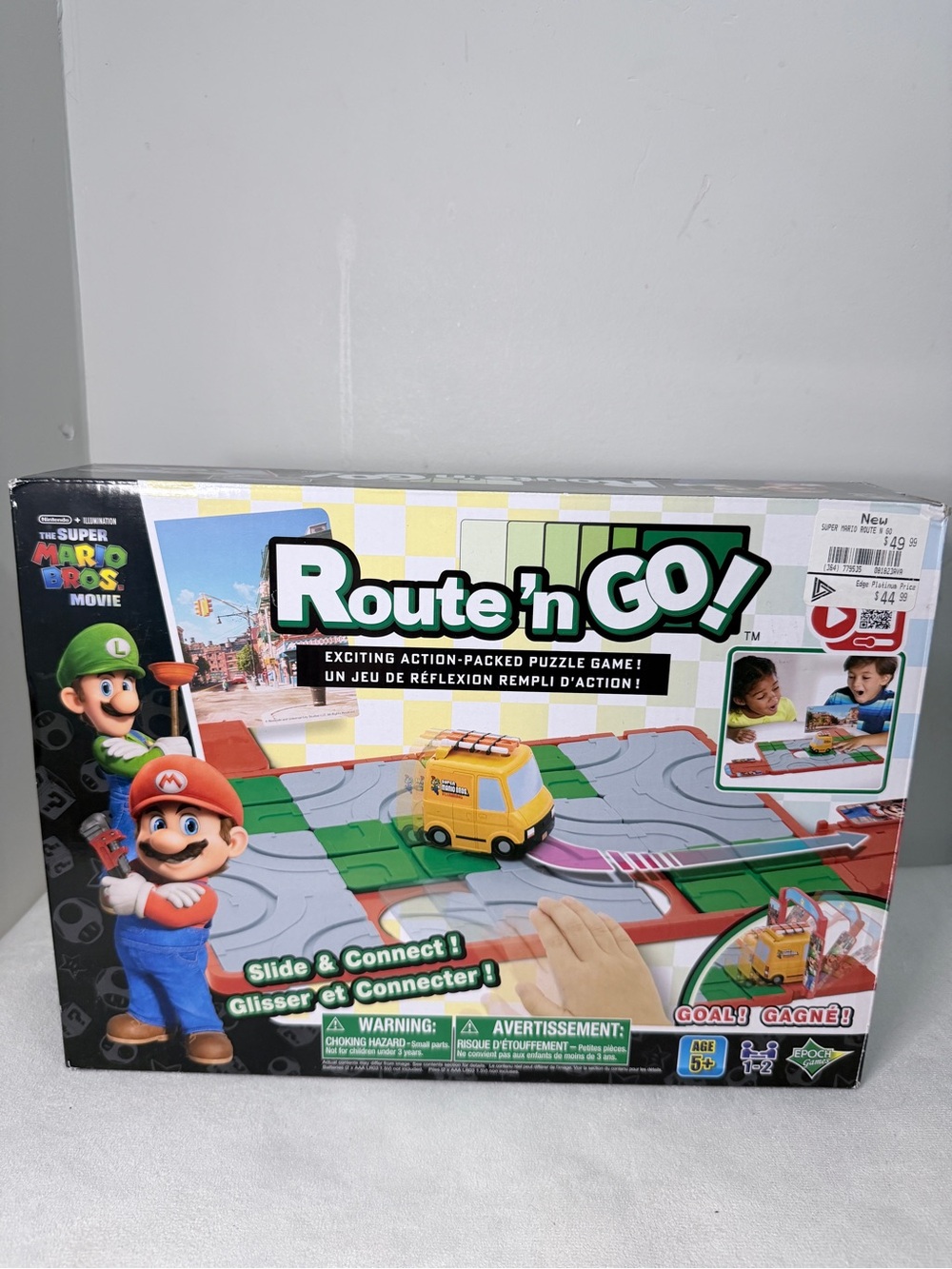 Nintendo Super Mario Bros Route 'n Go! Puzzle Game - Yellow, Green, Red